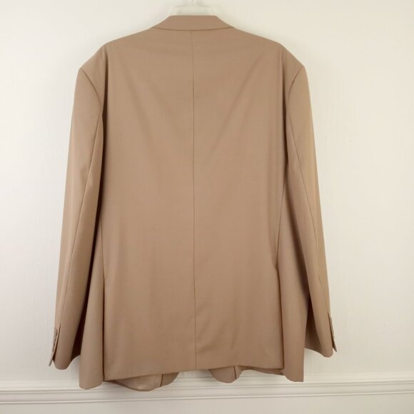 Vinci Designed in Italy 2 Piece Tan Suit Jacket 54XL / Pants 43 x 30 - Picture 6 of 16